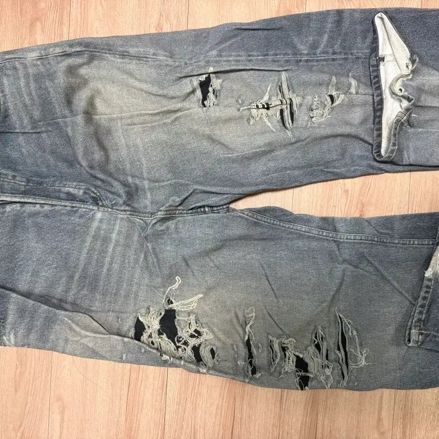 [BUNJANG] Balenciaga Trompe-l'oeil Baggy Pants XXS / [XXS] 발렌시아가 트롱프뢰유 배기 팬츠