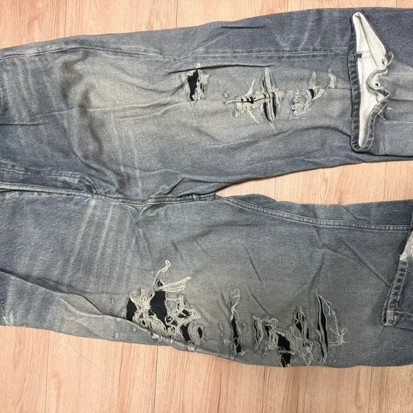 [BUNJANG] Balenciaga Trompe-l'oeil Baggy Pants XXS / [XXS] 발렌시아가 트롱프뢰유 배기 팬츠