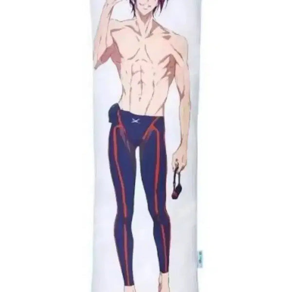 [BUNJANG] Free! Rin Matsuoka Dakimakura Pillow Cushion 180cm / Free! 프리! 마츠오카 린 다키마쿠라 베개 쿠션 180cm 쿠지
