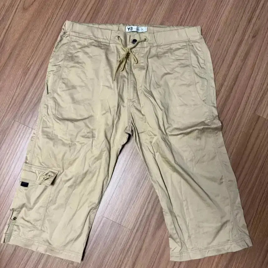[BUNJANG] Y-3 Beige Cotton Cargo Pants / [33] 프랑스구매 Y-3 면 베이지 카고 팬츠