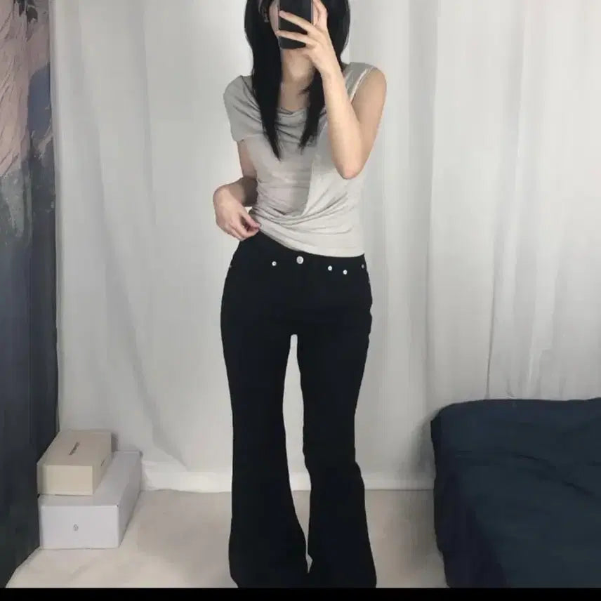 [BUNJANG] OOT Cotton Semi Bootcut Pants / [oot/ootj] 웨이 코튼 세미 부츠컷 팬츠