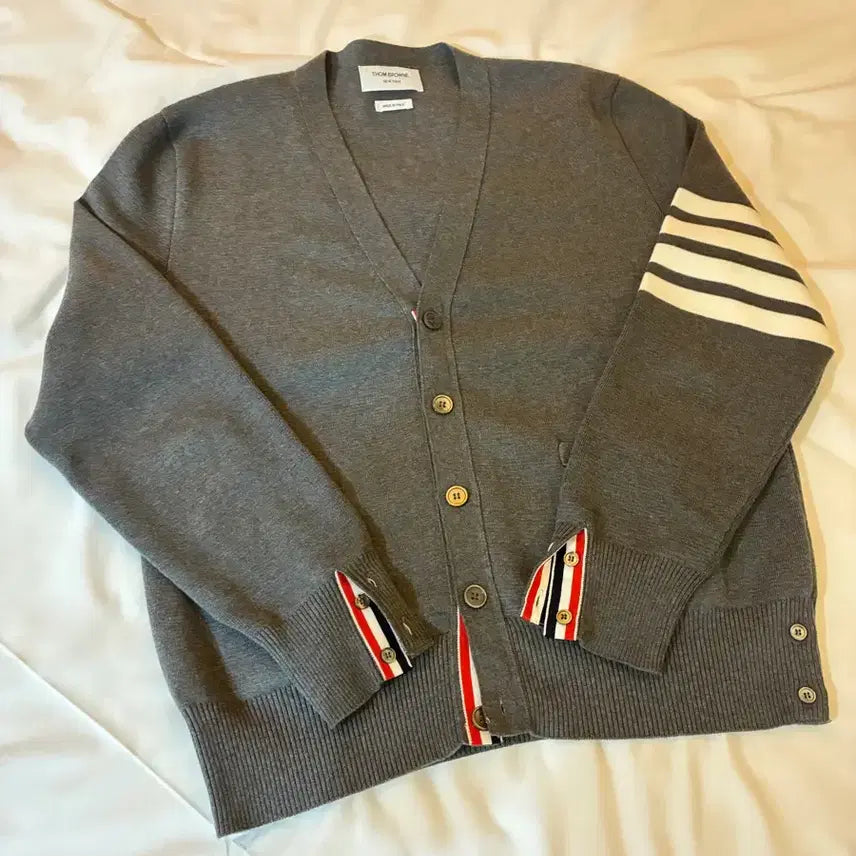 [BUNJANG] Thom Browne Milano Stitch Cardigan Grey Size 3 / 톰브라운 밀라노 스티치 가디건 그레이 3사이즈
