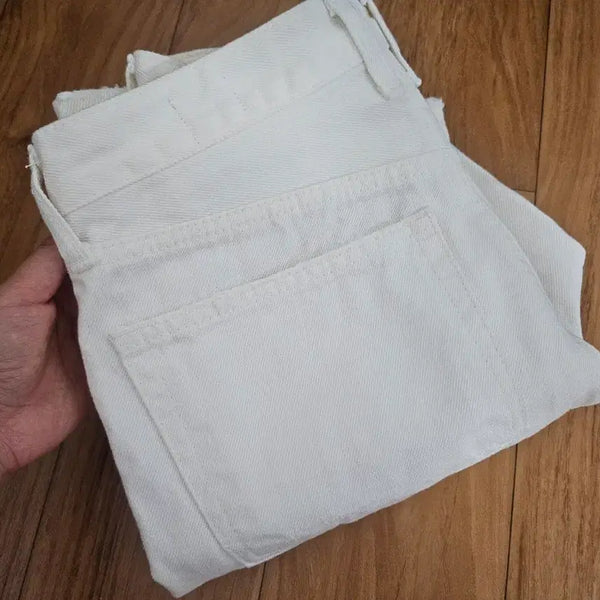 [BUNJANG] Sixth and Half M White Jeans / 식스앤어하프 M 화이트진