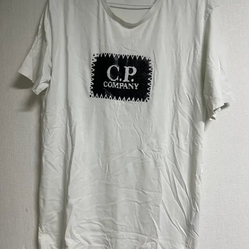 [BUNJANG] CP Company Authentic T-Shirt White L / Cp컴퍼니 정품 반팔 티셔츠 화이트