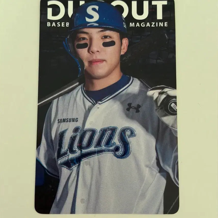 [BUNJANG] Samsung Lions Kim Young-woong Dugout Photocard / 삼성라이온즈 김영웅 더그아웃 포카 양도