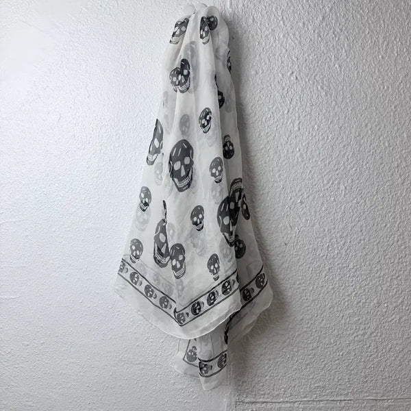 [BUNJANG] Alexander McQueen Silk Scarf / 알렉산더맥퀸 실크 스컬스카프