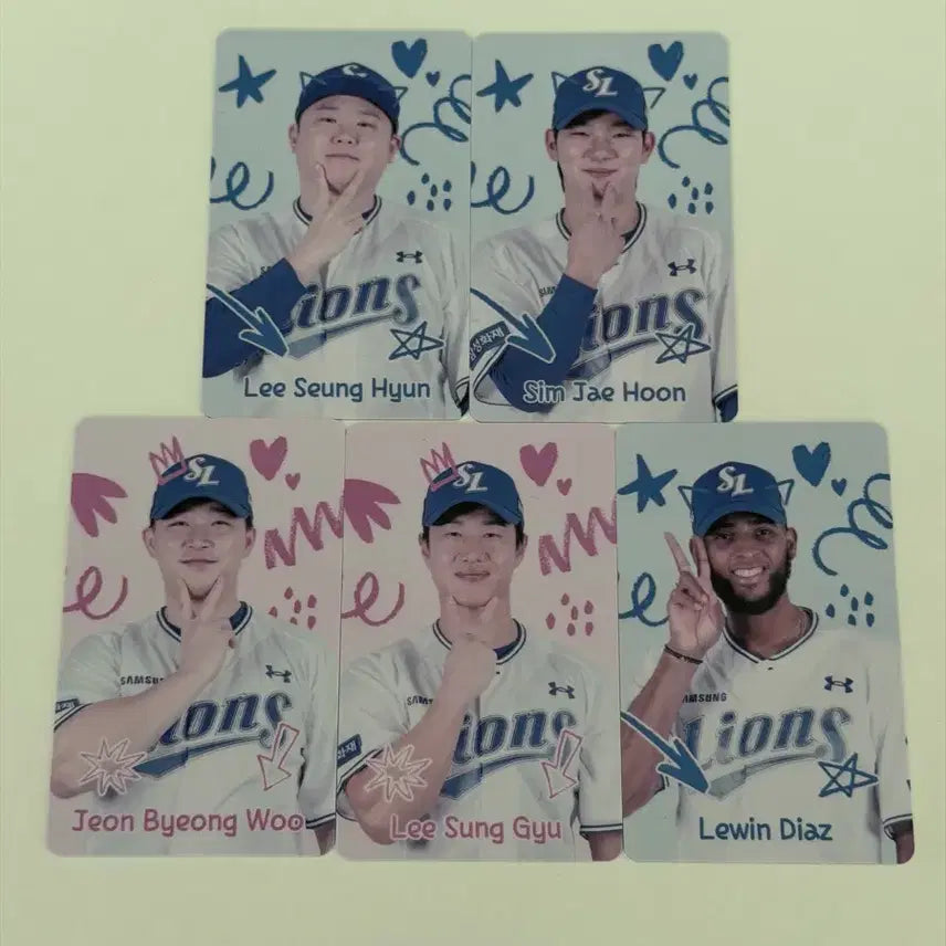 [BUNJANG] Samsung Lions Baseball Team Opening Photocard Set / 삼성라이온즈 전병우 심재훈 우승현 디아즈 이성규 오프닝 포카 양도