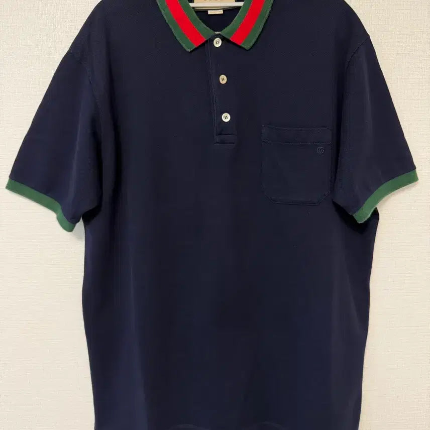 [BUNJANG] Gucci Stretch Cotton Pique Polo T-Shirt / 구찌 피케 폴로 카라티