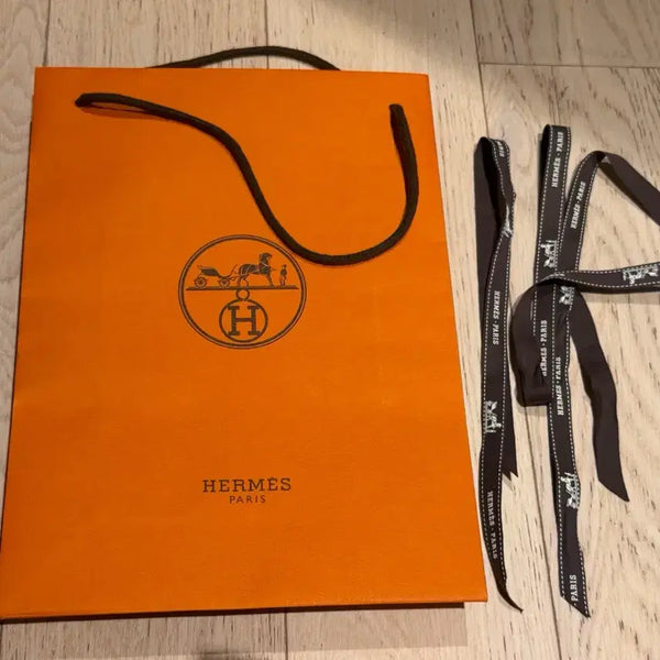 [BUNJANG] Hermès Shopping Bag Straps Set / 에르메스 쇼핑백 끈 2줄 세트
