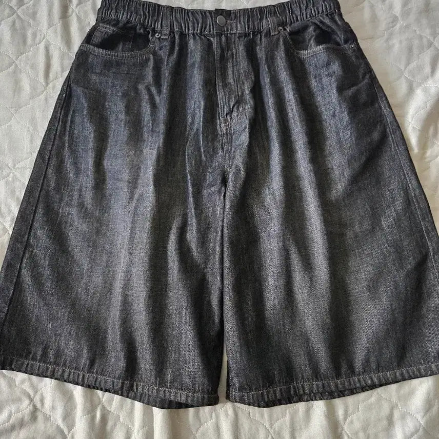 [BUNJANG] 8seconds Bermuda Denim Shorts Black L / 에잇세컨즈 버뮤다 데님 쇼츠 블랙 L