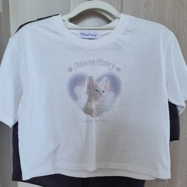 [BUNJANG] Moonfairy Cropped T-Shirt / 문페어리 크롭 티셔츠