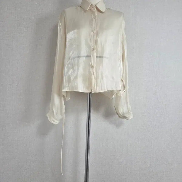 [BUNJANG] Flower Strap Blouse / FLOWER  스트랩 블라우스