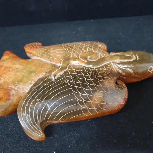 [BUNJANG] Large Excavated Jade Eagle Statue / (수원만물)큰사이즈 출토 화전옥 독수리상