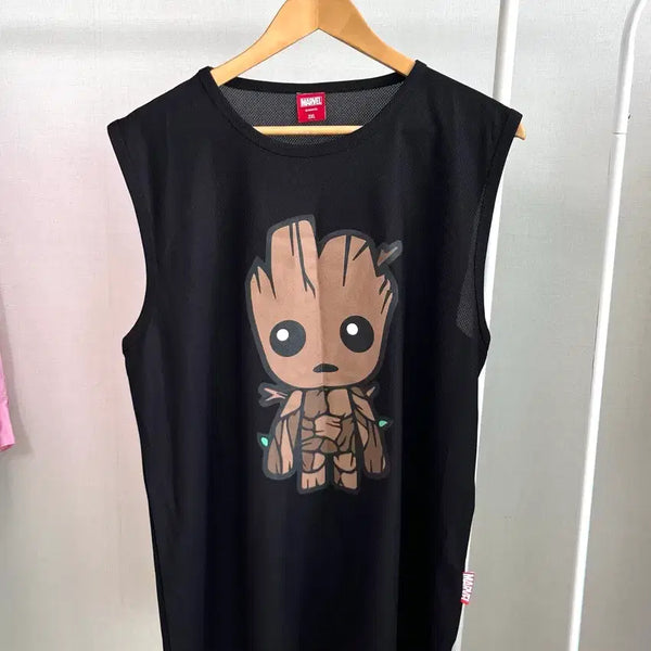 [BUNJANG] Marvel Groot Jersey Sleeveless Men's Size 105 / 마블 그르트 져지 나시 남성 105