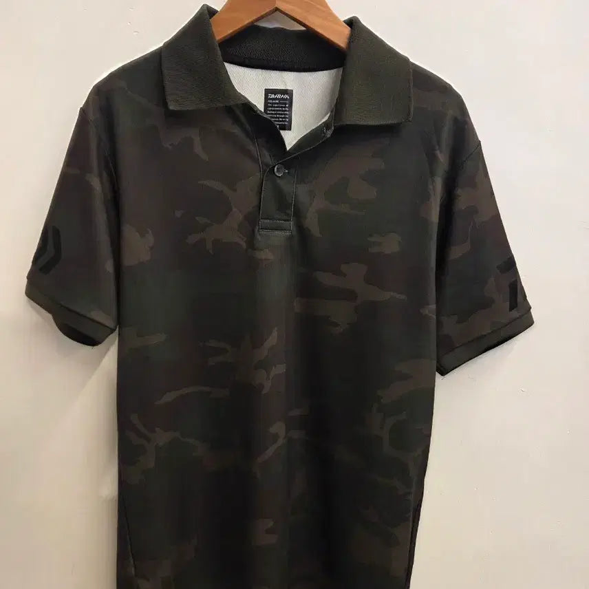 [BUNJANG] Daiwa Camouflage Short-Sleeve Polo Shirt / 다이와 카모플라쥬 반팔 카라티