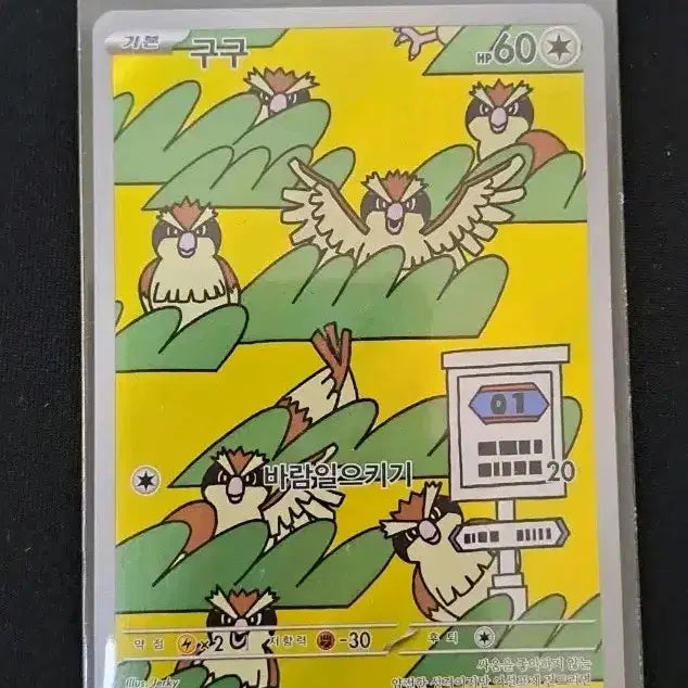 [BUNJANG] Pokemon Card Pidgey AR 118/108 / 포켓몬카드 구구 AR 118/108