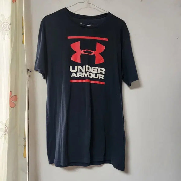 [BUNJANG] Under Armour Navy Short Sleeve T-Shirt Size M / 언더아머 반팔 티셔츠 네이비 M(100