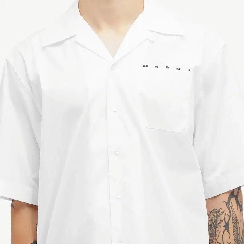 [BUNJANG] Marni Pocket Logo Vacation Shirt Size 48 / 마르니 MARNI 포켓 로고 베케이션 셔츠 48사이즈