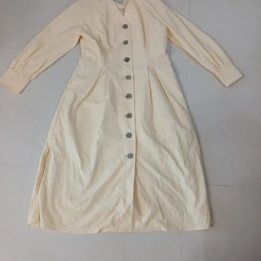 [BUNJANG] JSNY Ivory Long Dress / JSNY 바스락 아이보리 롱 원피스