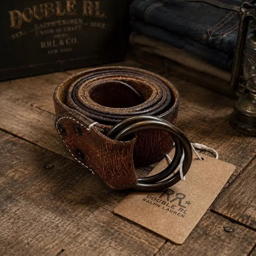 [BUNJANG] RRL Distressed Leather Belt / RRL 디스트레스드 레더 벨트