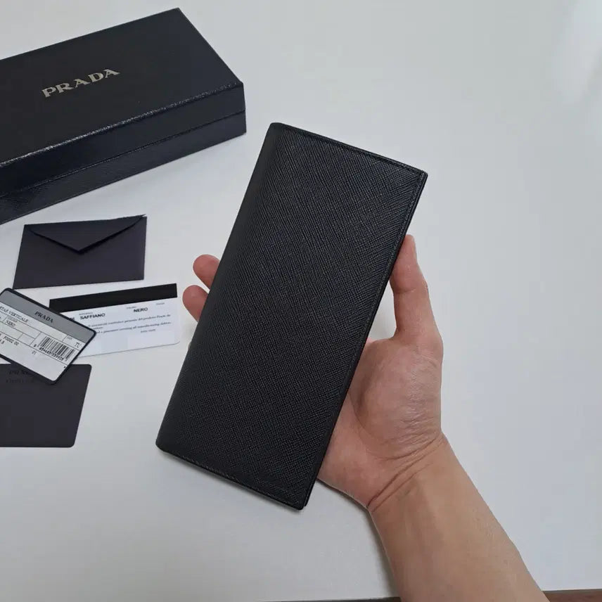 [BUNJANG] Prada Saffiano Men's Long Wallet / [100%/정품] 프라다 사피아노 남성 장지갑