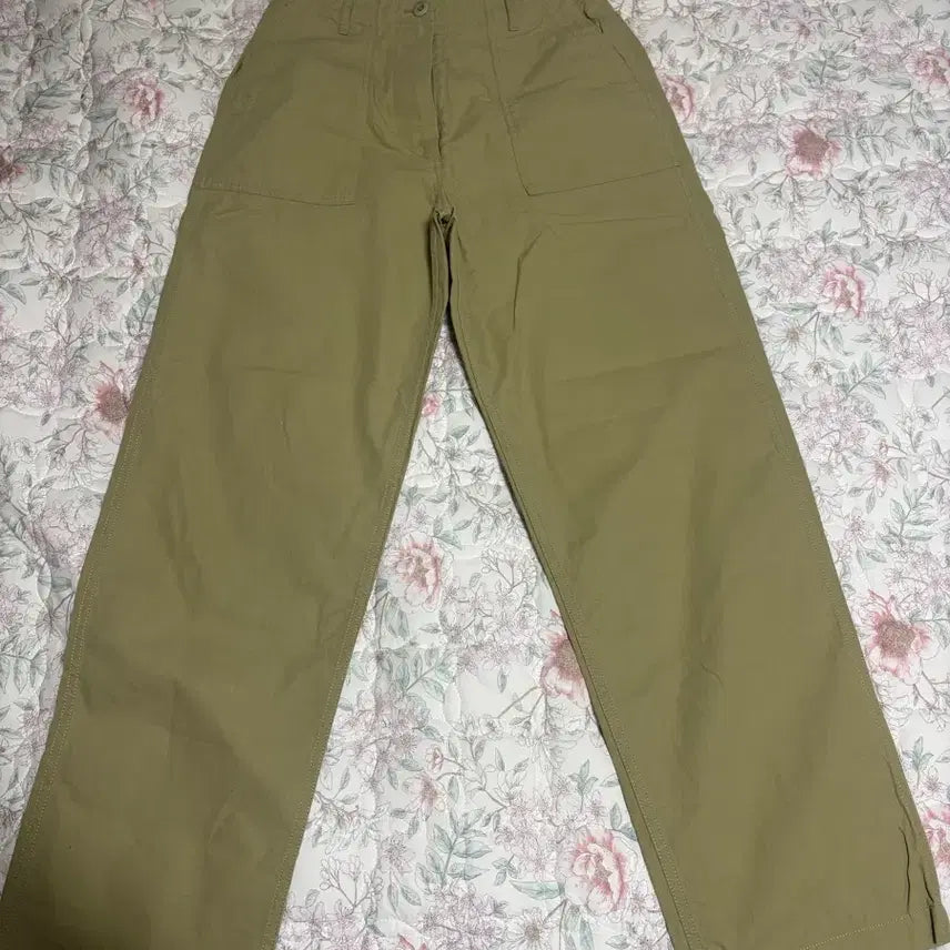 [BUNJANG] Nothing Written Cotton Pants Khaki / 낫띵리튼 팬츠