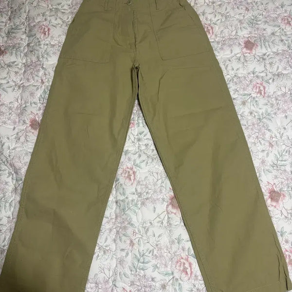 [BUNJANG] Nothing Written Cotton Pants Khaki / 낫띵리튼 팬츠