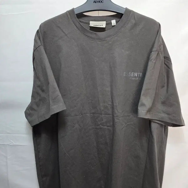 [BUNJANG] Fear of God Essentials Charcoal Logo Print T-Shirt / 에센셜 피오브갓 반팔티 L