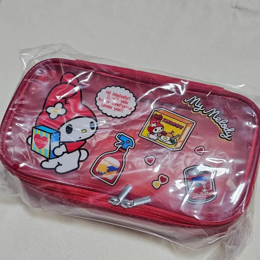 [BUNJANG] Sanrio My Melody Dream Cart PVC Pouch Red / 마이멜로디 드림카트 PVC 파우치 레드