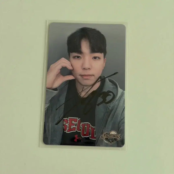[BUNJANG] Samsung Lions Kim Young-woong Snappyzm Autographed Photocard / 삼성라이온즈 김영웅 스내피즘 사인 포카 양도