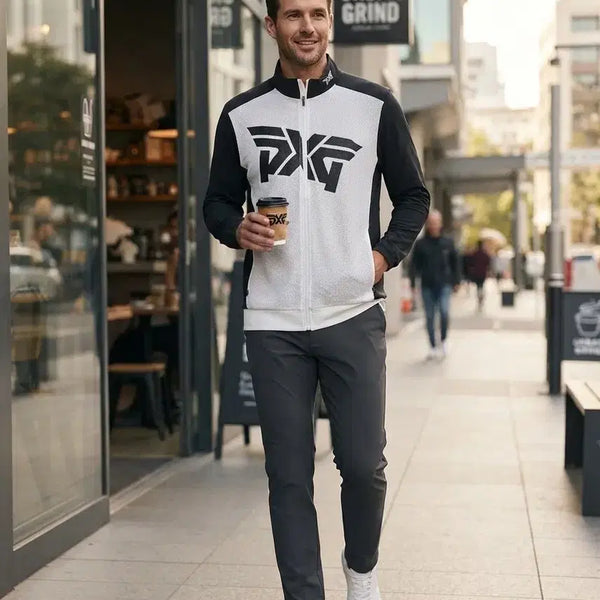 [BUNJANG] PXG Men's Zip-Up Jacket White Size 100 / PXG 남성 집업 자켓 화이트 100
