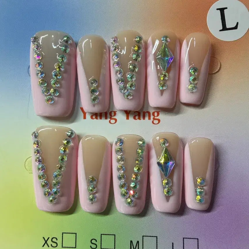 [BUNJANG] Custom Length Nail Tips - Size L (103) / 네일팁 판매 길이 2.5 사이즈 L (103)