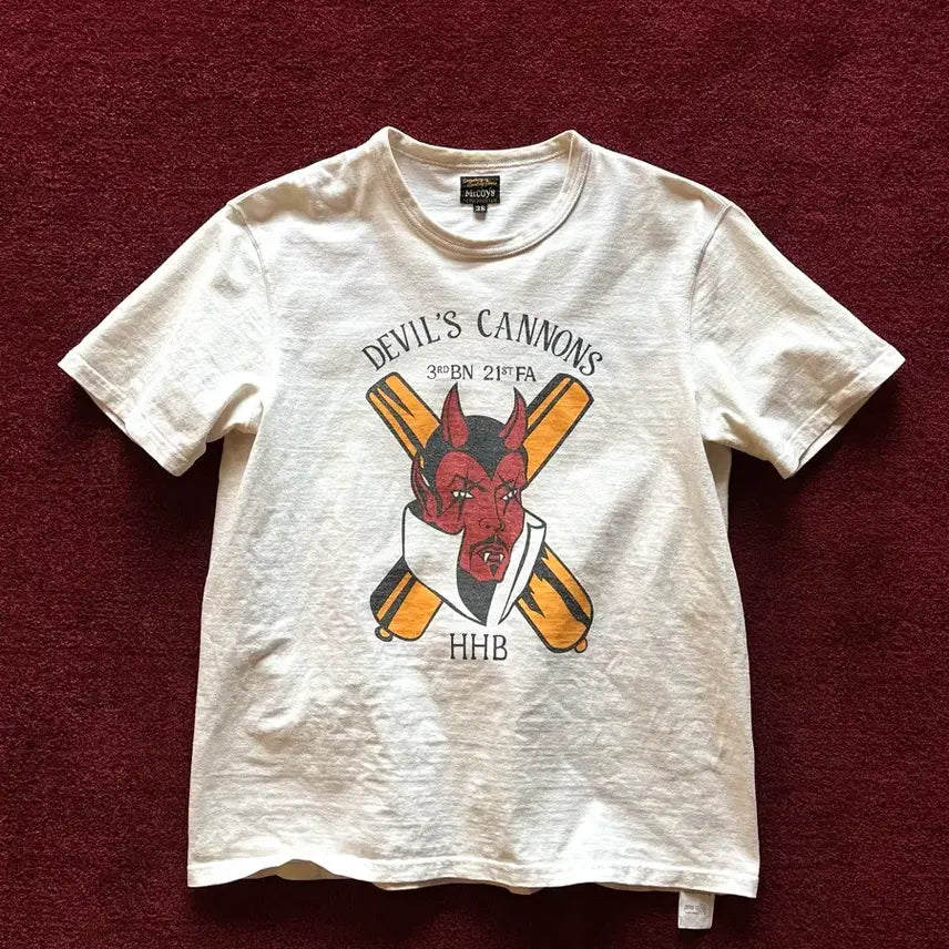[BUNJANG] The Real McCoy's Devil T-Shirt / 리얼맥코이 데빌 반팔티