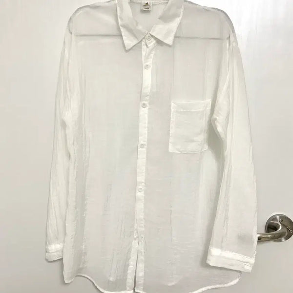 [BUNJANG] Transitional Shirt White / 간절기 셔츠