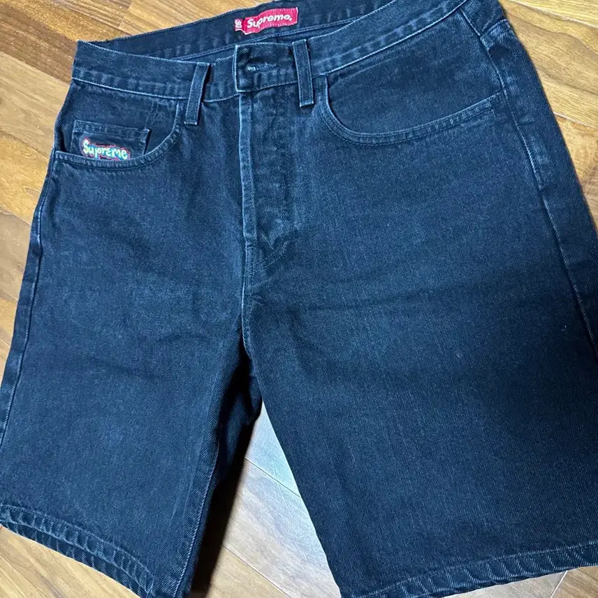 [BUNJANG] Supreme Black Denim Shorts / 슈프림 블랙 데님 반바지 쇼츠 30