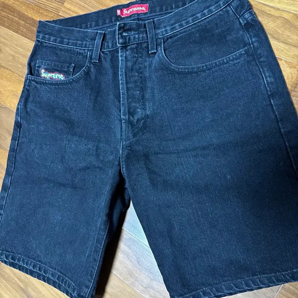 [BUNJANG] Supreme Black Denim Shorts / 슈프림 블랙 데님 반바지 쇼츠 30