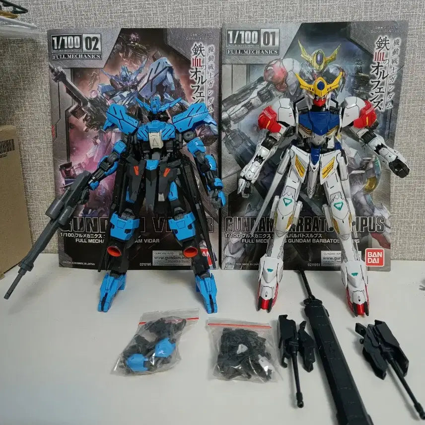 [BUNJANG] Full Mechanics 1/100 Vidar & Barbatos Lupus Gundam Plastic Model Kit Set / 건담 프라모델 풀메카닉스 1/100 비다르 / 바르바토스 루푸스
