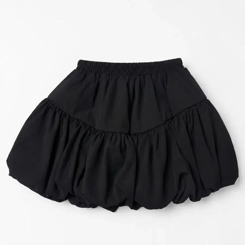 [BUNJANG] Balloon Mini Skirt (Black, White) / 벌룬 미니스커트(블랙, 화이트)