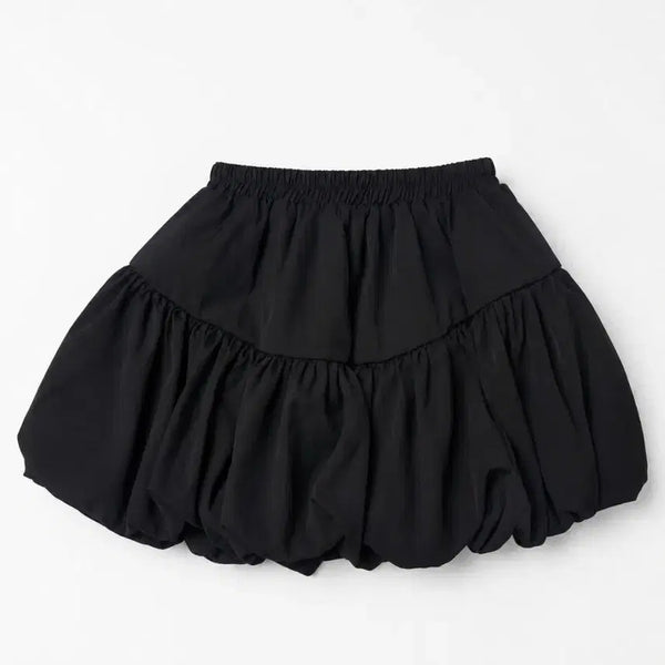 [BUNJANG] Balloon Mini Skirt (Black, White) / 벌룬 미니스커트(블랙, 화이트)