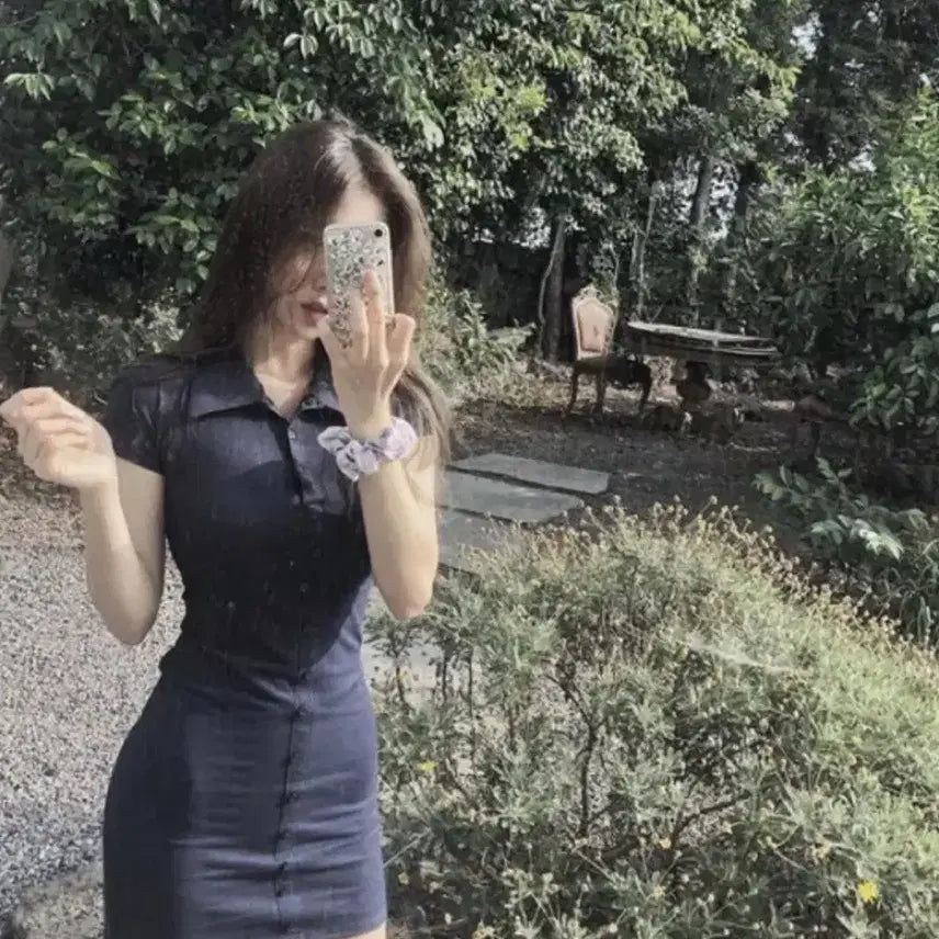 [BUNJANG] MINIPOE Self-Produced Denim Dress / 미니포에 자체제작 데님 원피스