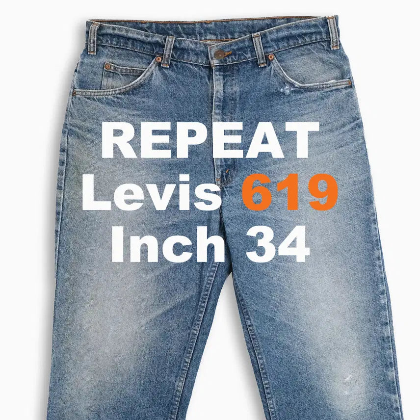 [BUNJANG] Levi's 619 Orange Tab Straight Fit Jeans (34 Inch) / 리바이스 619 오렌지탭 중청 90s 34 인치 OR6193608