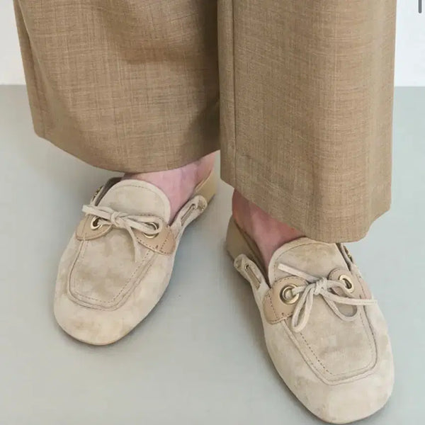 [BUNJANG] LATT Suede Loafers Beige / latt 스웨이드 블로퍼 베이지(새상품)