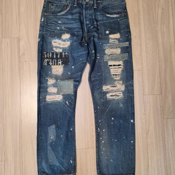 [BUNJANG] RRL Patchwork Denim Pants (31) / RRL 더블알엘 한정판 패치워크 데님 팬츠 31