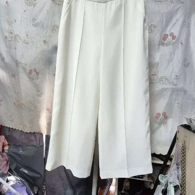 [BUNJANG] System Ivory Wide Banding Slacks Size 64 / 한섬) 시스템   와이드  밴딩   슬랙스