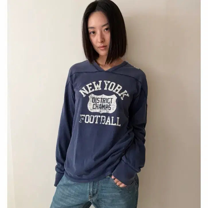 [BUNJANG] SaISAM Vintage Football T-Shirt / 사이삼 saisam 빈티지 풋볼 티셔츠