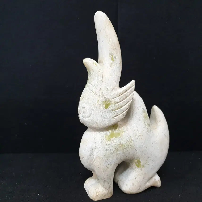[BUNJANG] Hongshan Culture 'Ji Gu Bai' (Chicken Bone White) Jade Animal Figurine / (수원만물)툴토 계골백 홍산옥기