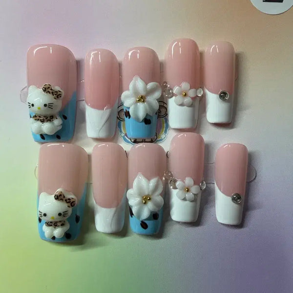 [BUNJANG] Custom Nail Tips - Size L (Set of 118) / 네일팁 판매 길이 2.5 사이즈 L (118)