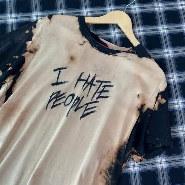 [BUNJANG] Bleached Tie-Dye Custom Vintage T-Shirt / 블리치드 타이다이 커스텀 빈티지 반팔티