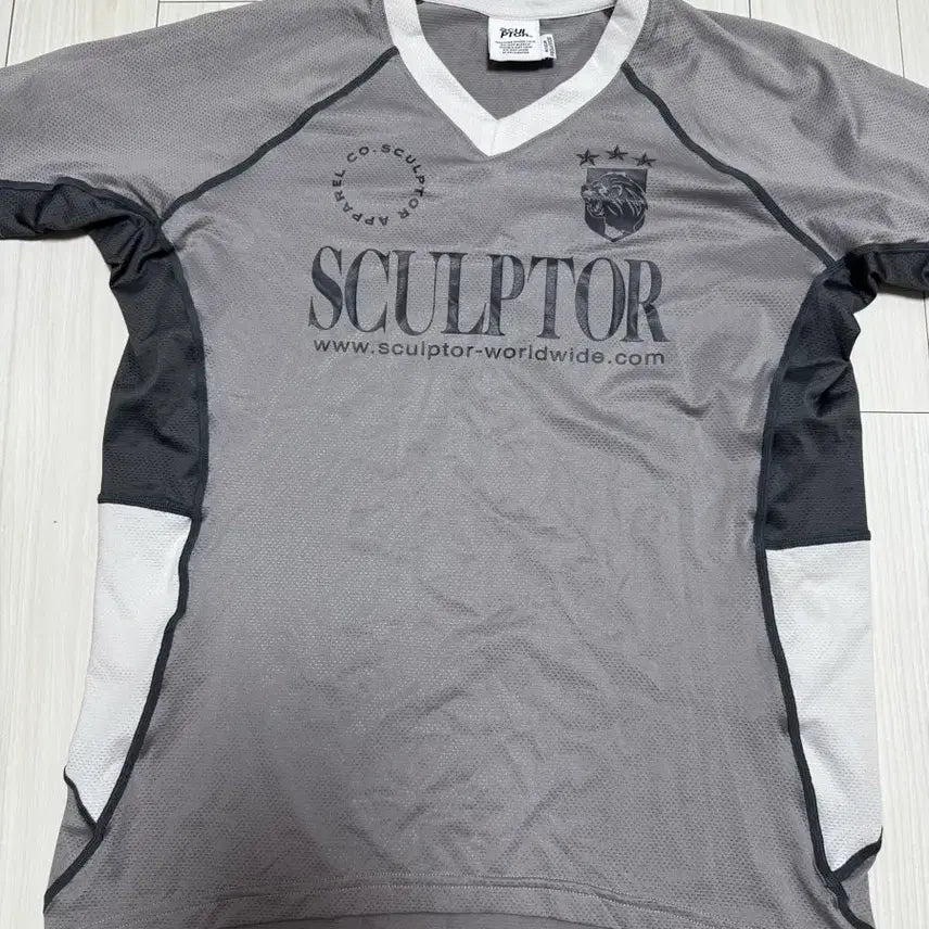 [BUNJANG] Sculptor Sport Jersey Short Sleeve T-Shirt Grey M / 스컬프터 스포츠 저지 반팔 티셔츠 그레이 M
