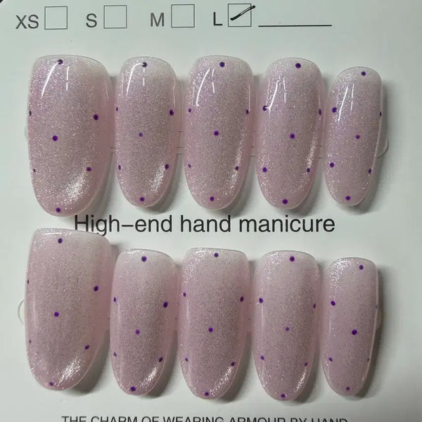 [BUNJANG] Custom Press-On Nail Tips - Size L (Length 2.5) / 네일팁 판매 길이 2.5 사이즈 L (119)